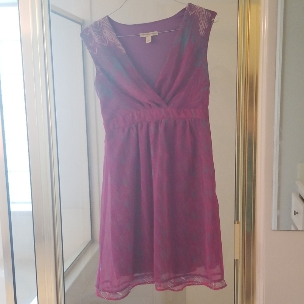 Jonathan Martin empire waist peacock dress 8